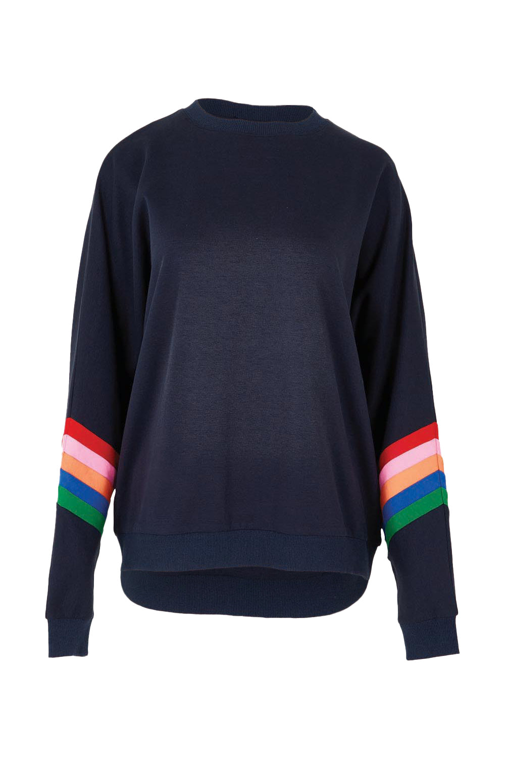 Product shot of the Davina Cotton Blend Jumper in colour Bluemulti (Blue), from the front