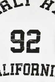 Product shot of the Mykie Cotton Blend Jumper in colour Print (White), detail