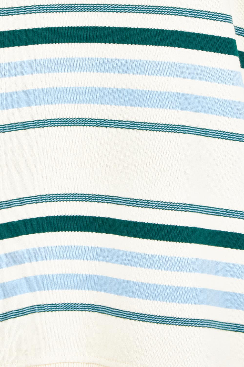 Product shot of the Easy Crew Cotton Sweat in colour Bluegreen (Blue), detail