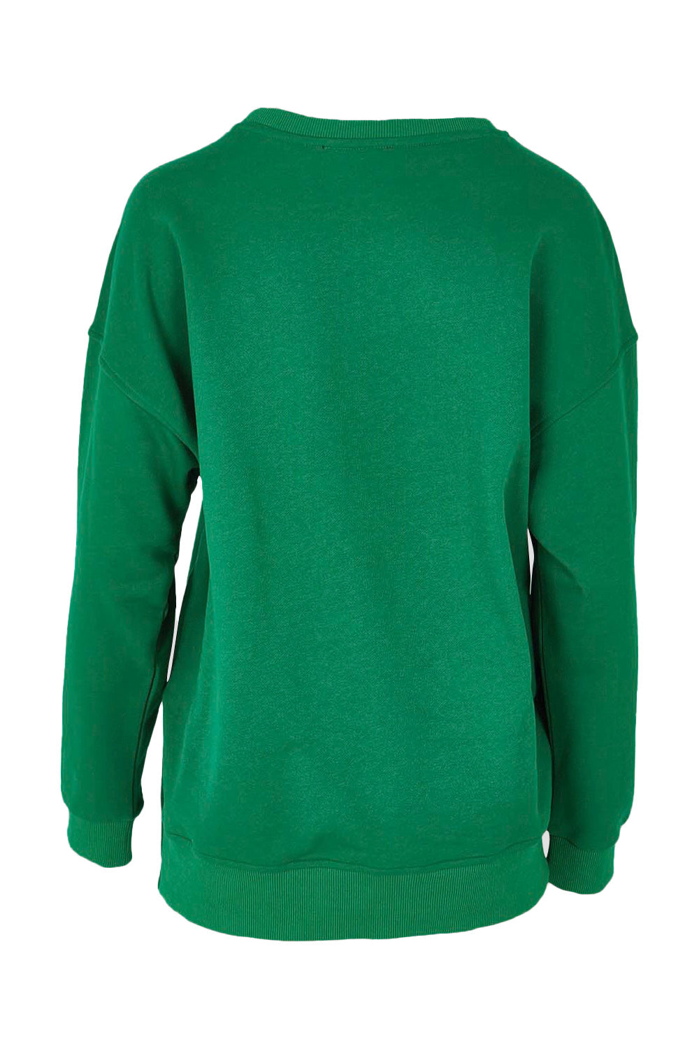 Product shot of the Easy Crew Cotton Sweat in colour Green (Green), from the back