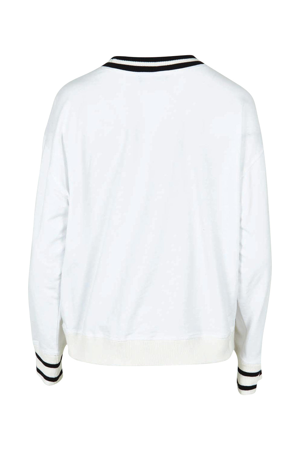 Product shot of the Marais Cotton Sweat in colour White (White), from the back