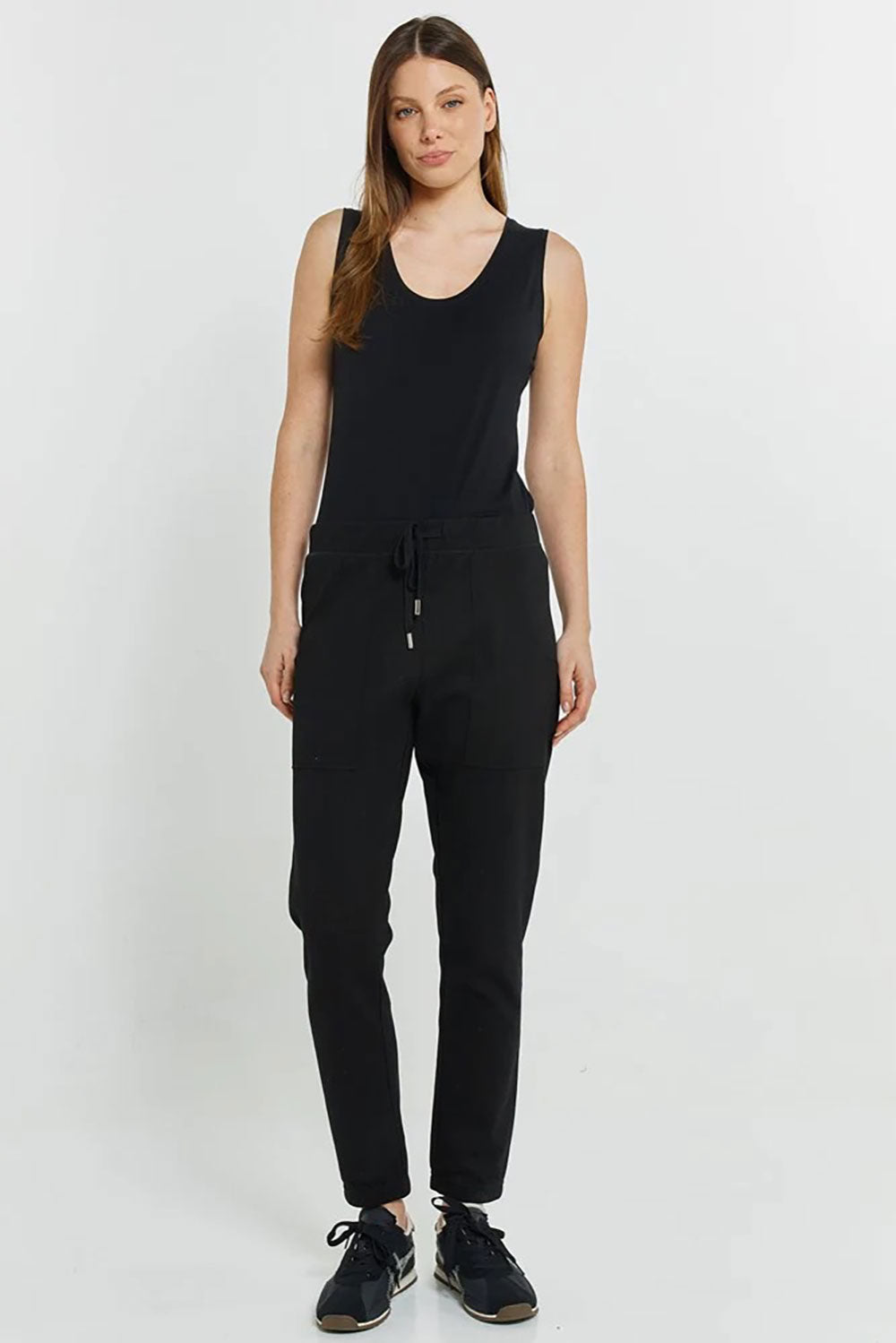 Noelle Cotton Blend Jogger – Black