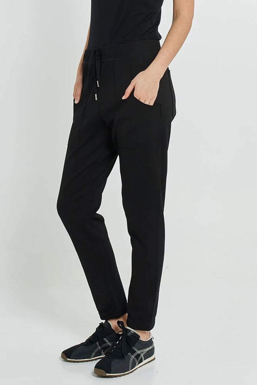 Noelle Cotton Blend Jogger – Black