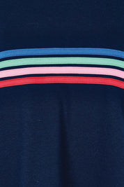 Product shot of the Dune Cotton Blend Sweat in colour Navy (Blue), detail
