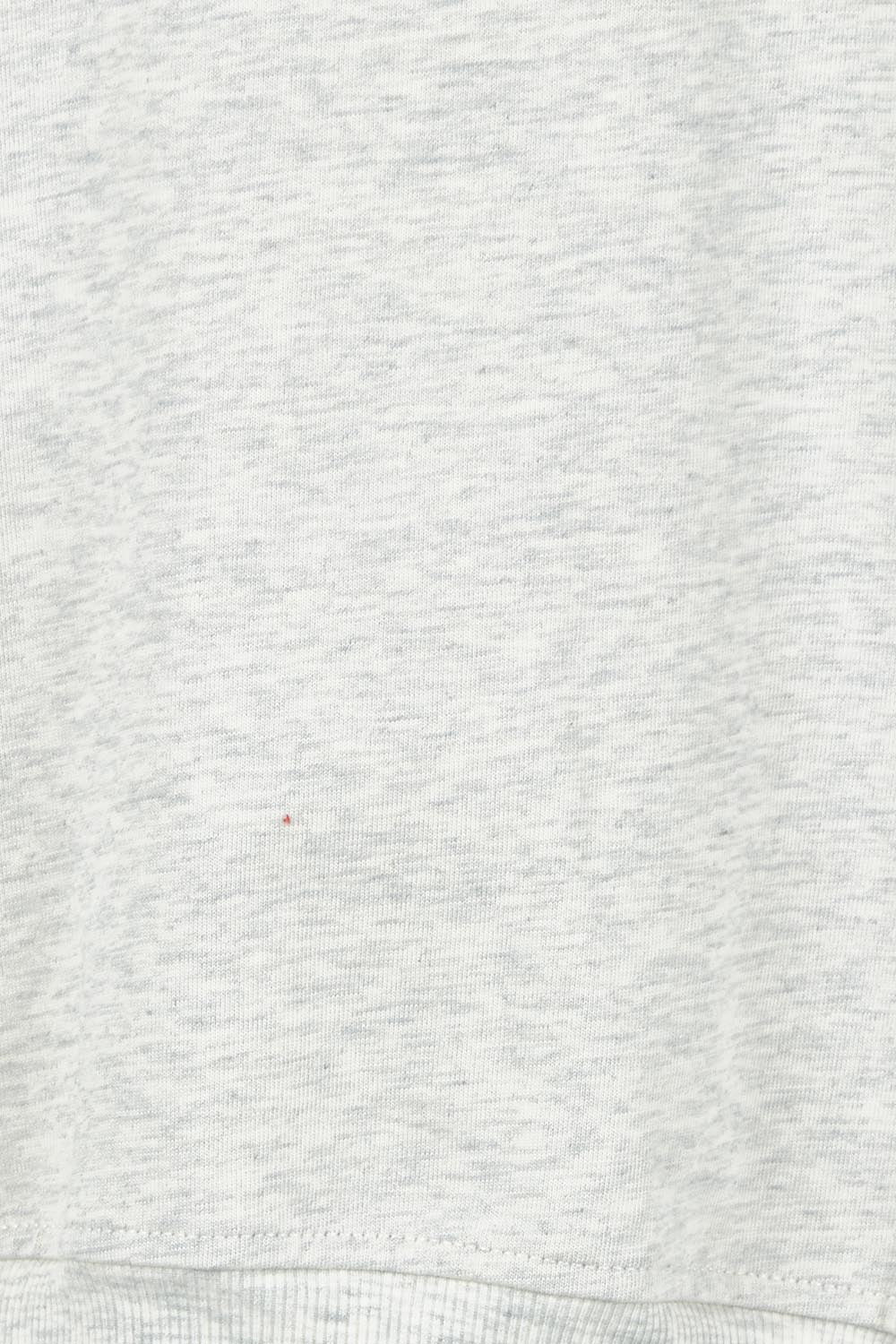 Product shot of the Rocco Quarter Zip Cotton Sweatshirt in colour Greymarle (Grey), detail