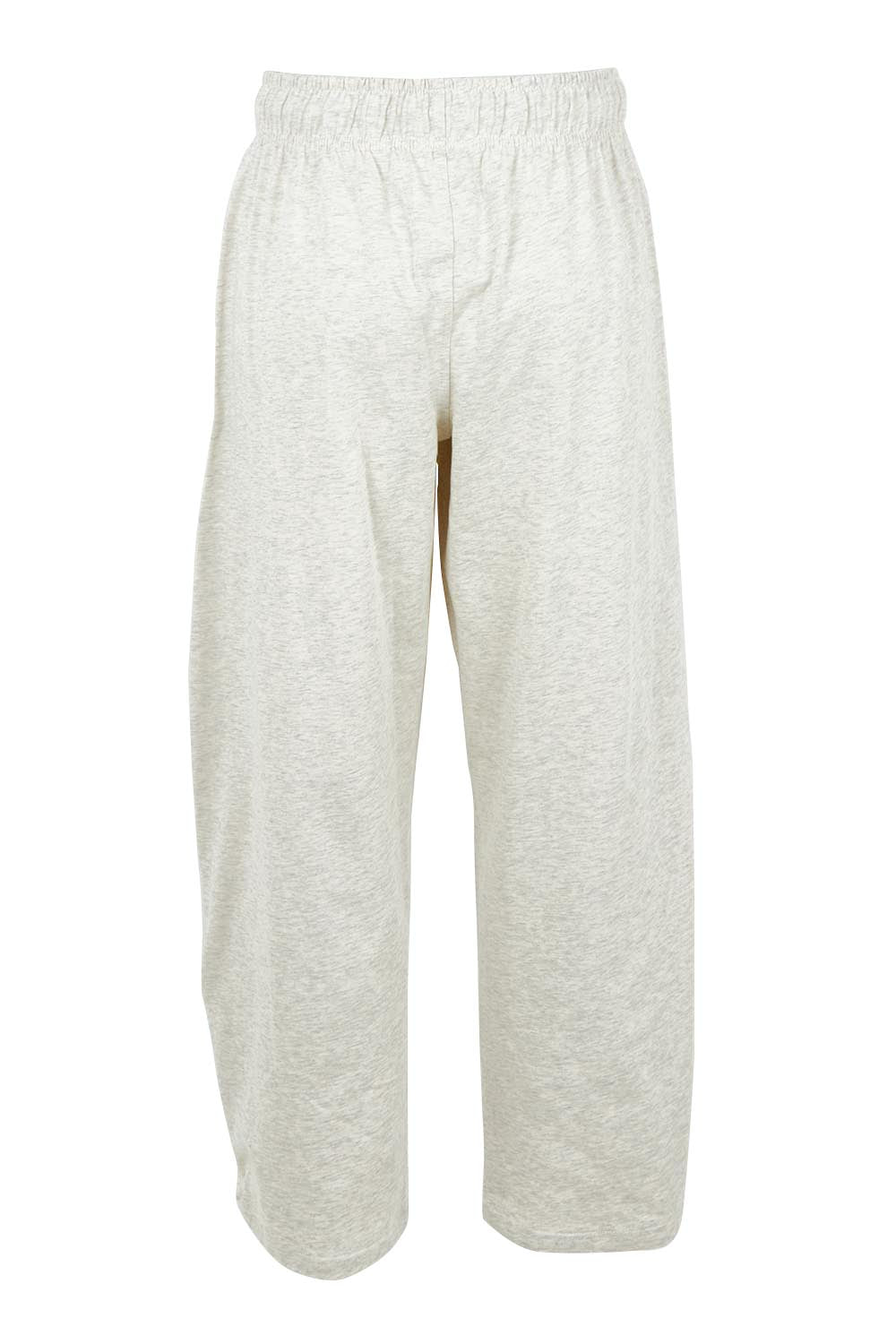 Product shot of the Barrel Leg Cotton Sweatpant in colour Greymarle (Grey), from the back