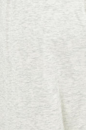 Product shot of the Barrel Leg Cotton Sweatpant in colour Greymarle (Grey), detail