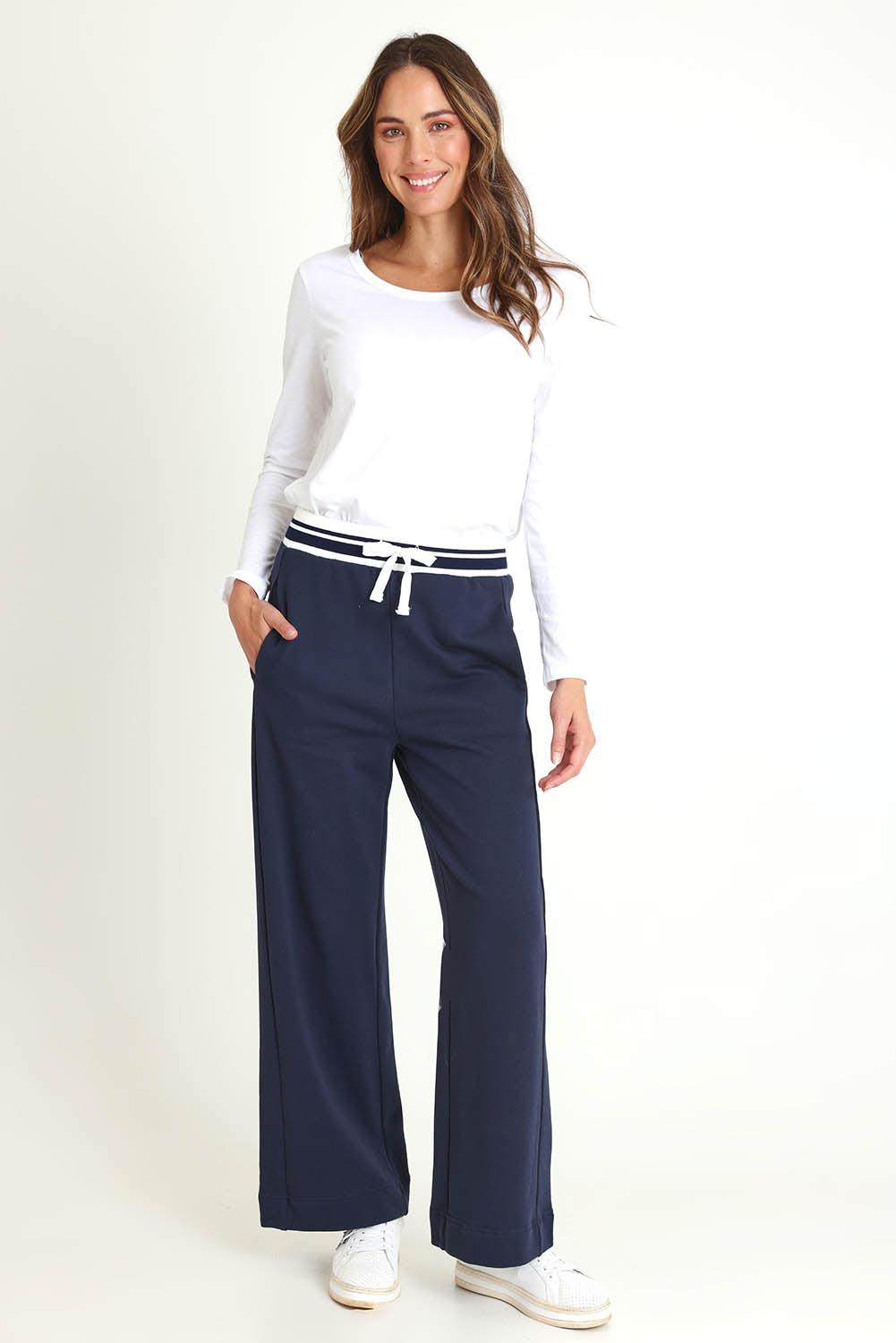 Rhiannon Cotton Trackpant – Navy