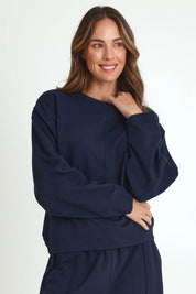 Elona Top – Navy