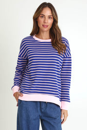 Tide Cotton Blend Sweatshirt – Bluepink