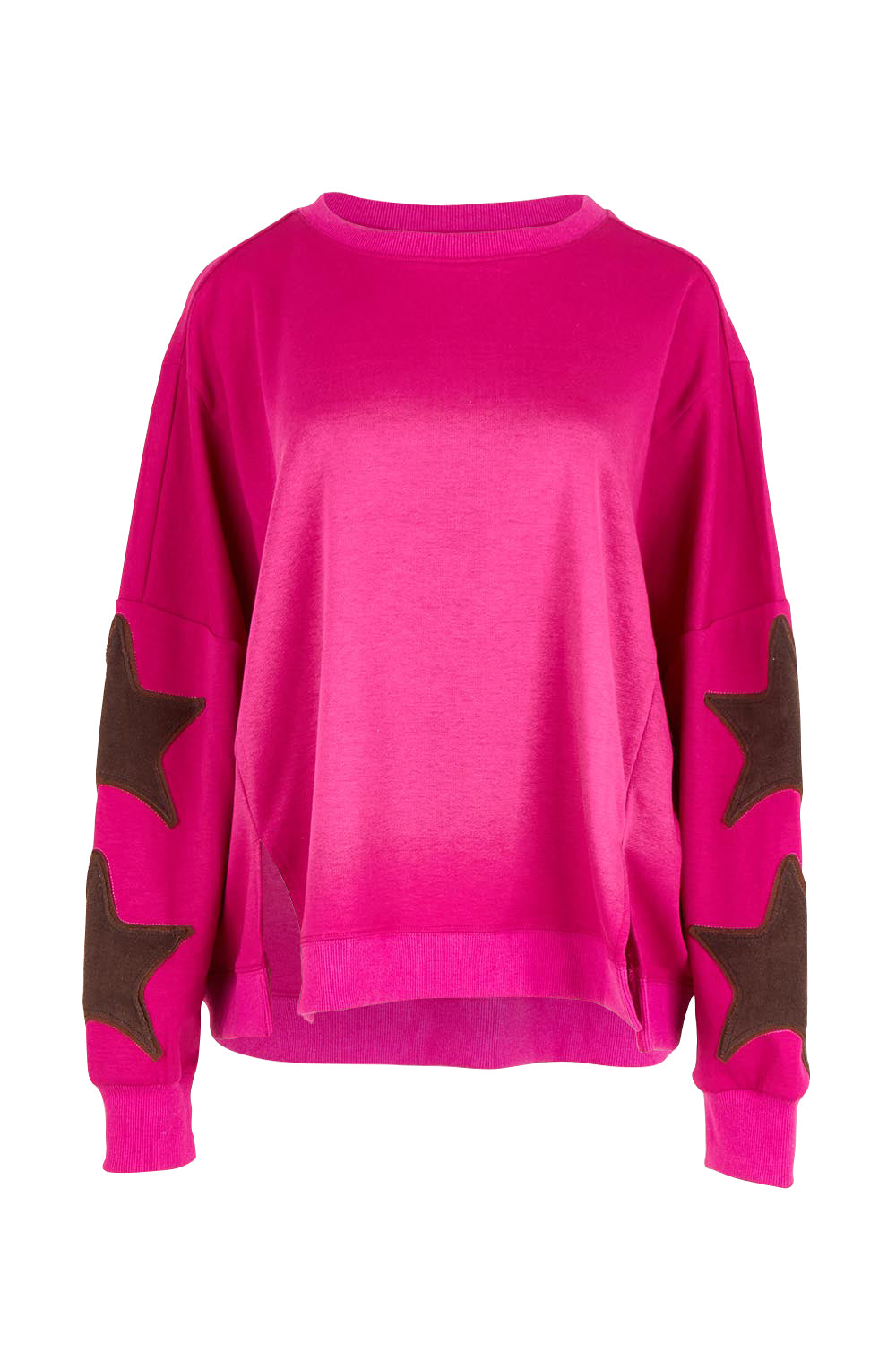 Saskia Cotton Blend Sweatshirt – Mulberry