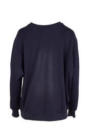 Saskia Cotton Blend Sweatshirt – Navy