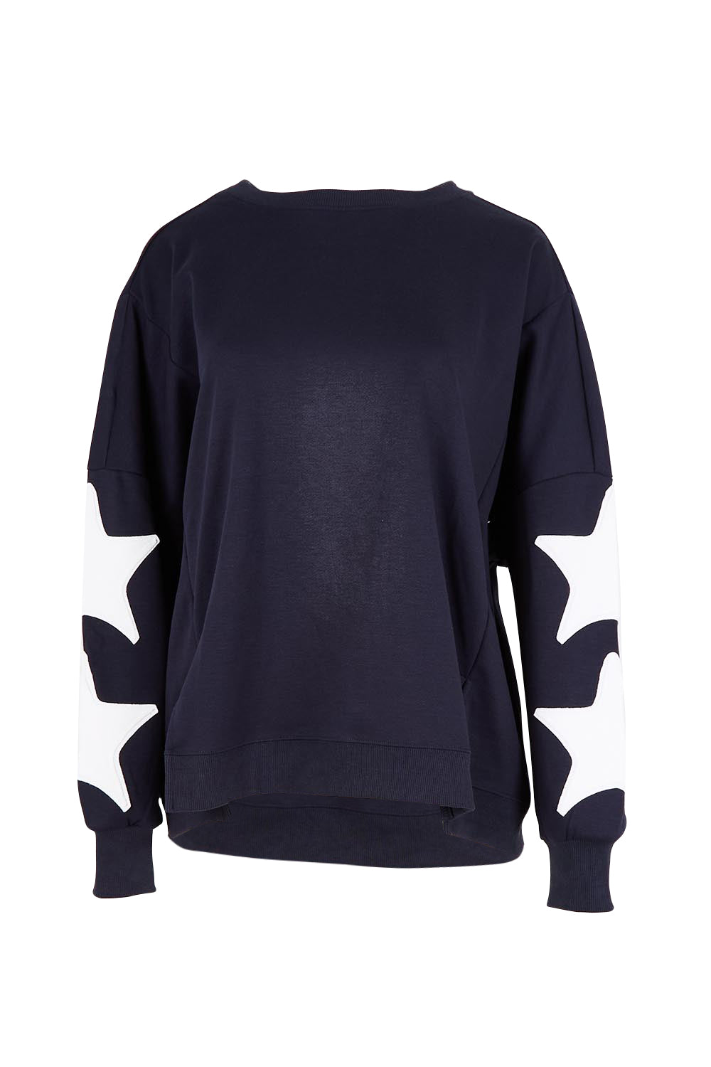 Saskia Cotton Blend Sweatshirt – Navy