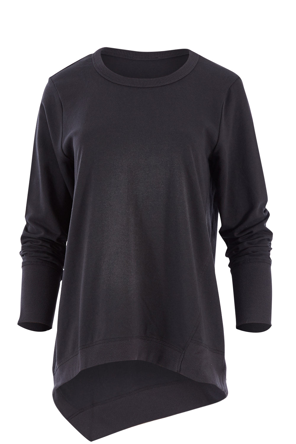 Product shot of the Dolly Sweat in colour Gunmetal (Grey), from the front