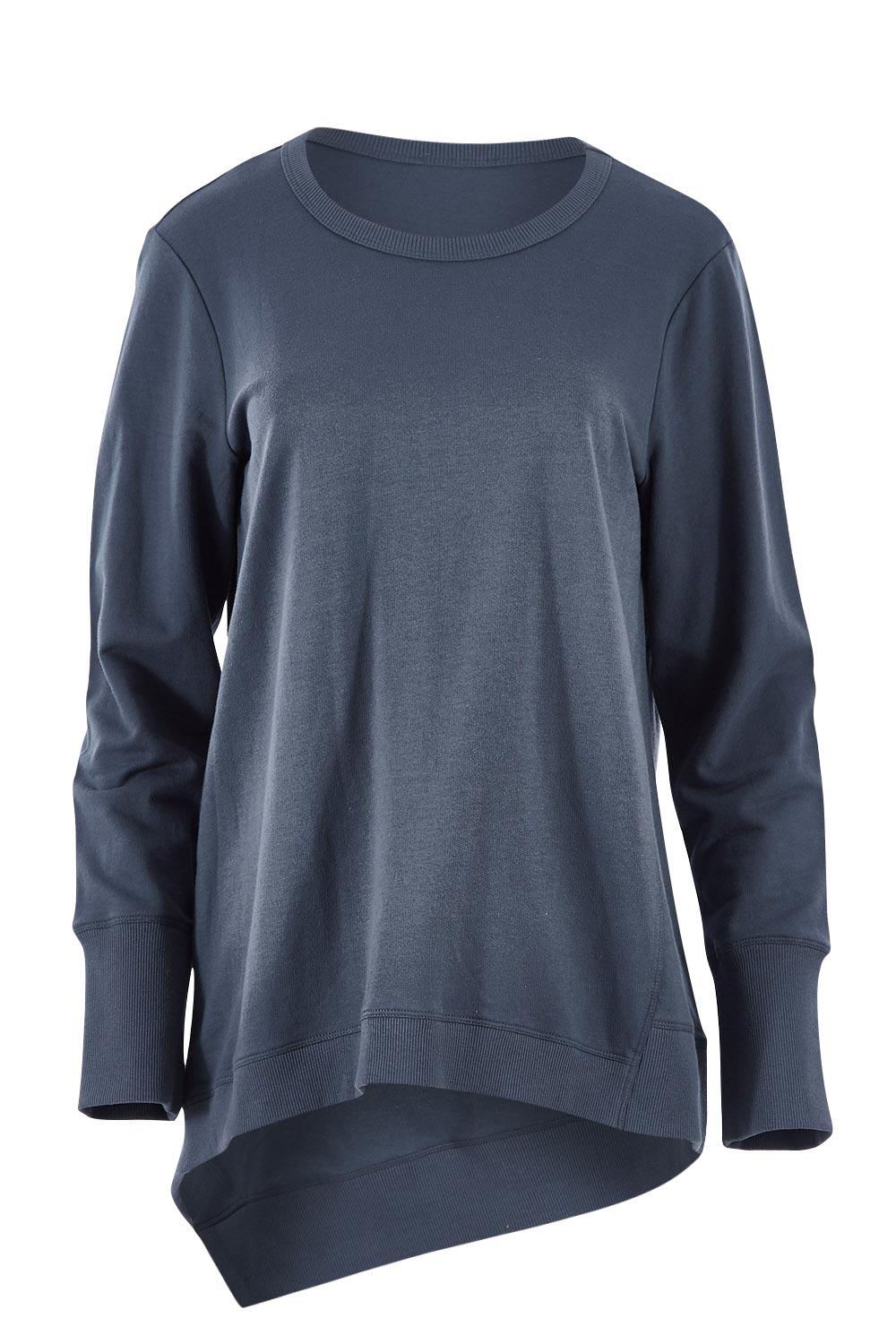 Product shot of the Dolly Sweat in colour Indiblue (Blue), from the front