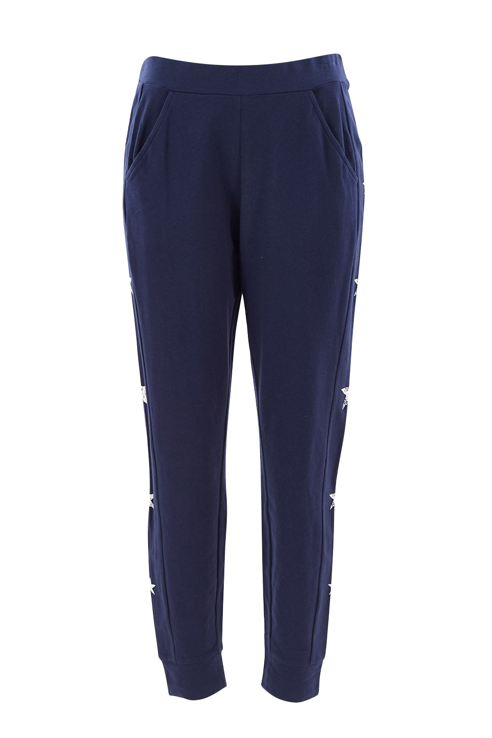 Product shot of the Lindsay Jogger in colour Navystar (Blue), from the front