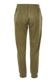 Product shot of the Lindsay Jogger in colour Khaki (Green), from the back