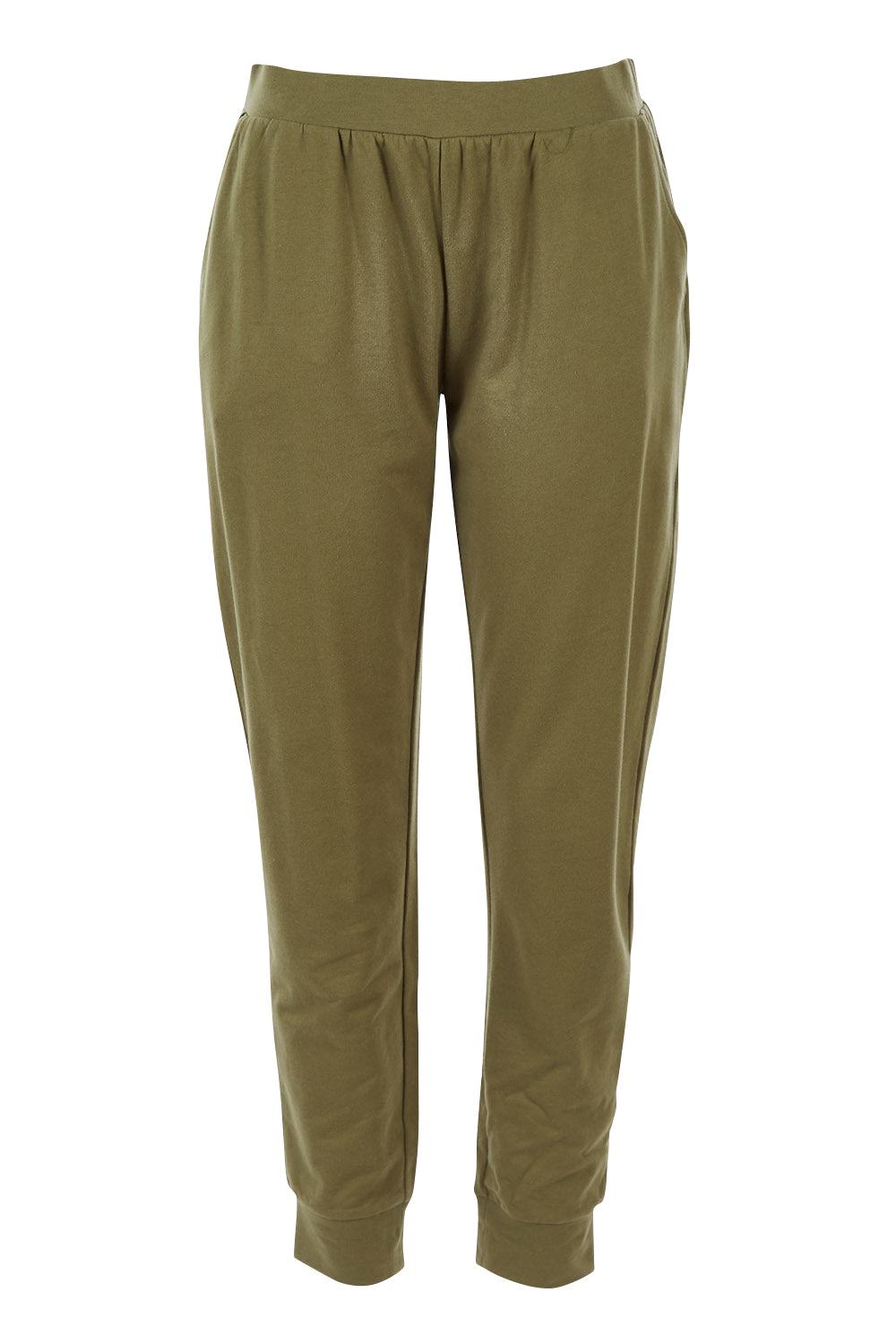 Product shot of the Lindsay Jogger in colour Khaki (Green), from the front
