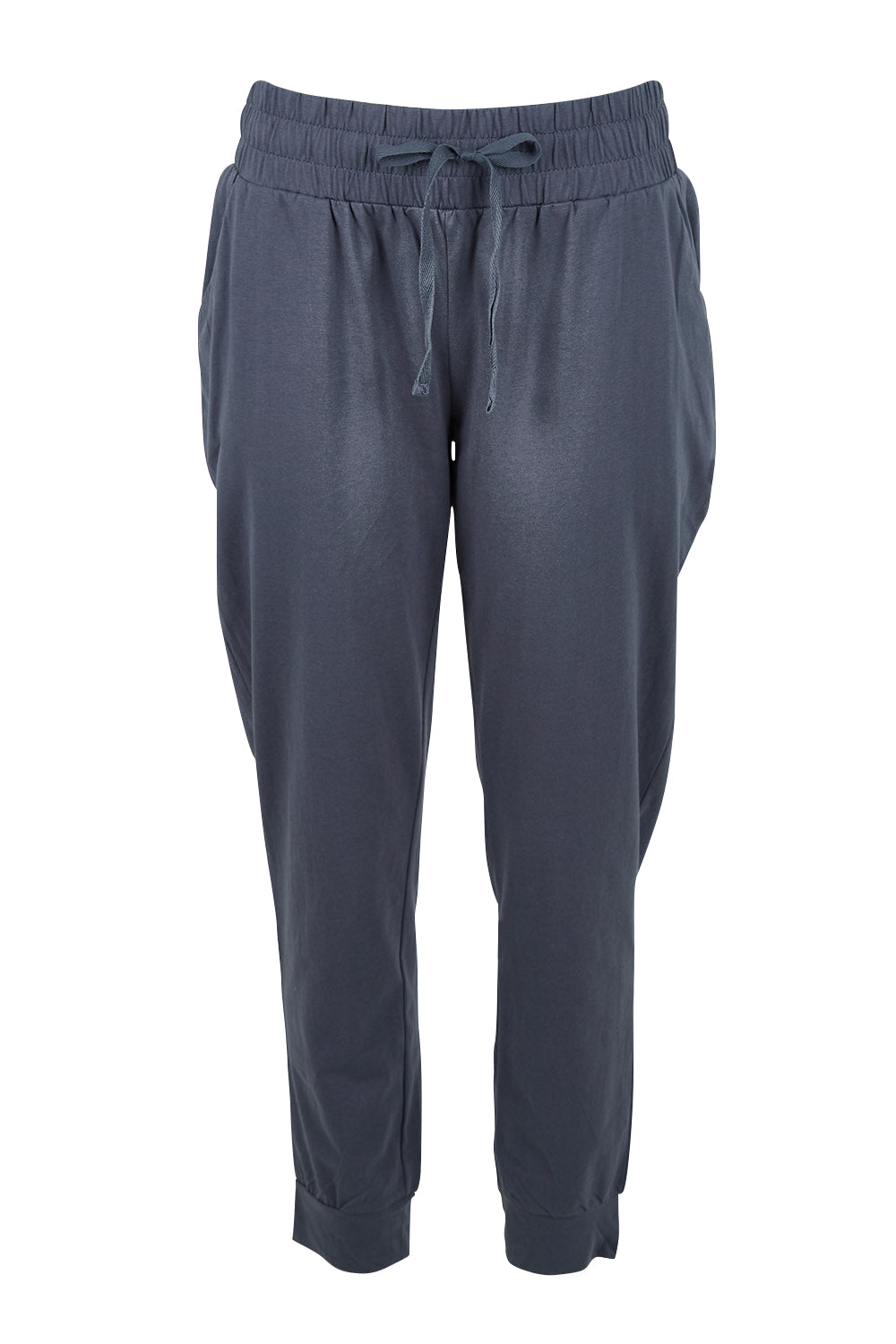 Product shot of the Marissa Jogger in colour Indiblue (Blue), from the front