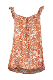 Product shot of the Jenna Top in colour Sarabi, from the front