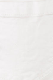 Product shot of the Brooks Jean in colour White (White), detail
