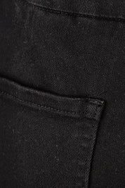 Product shot of the Nicola Bootleg Jean in colour Black (Black), detail
