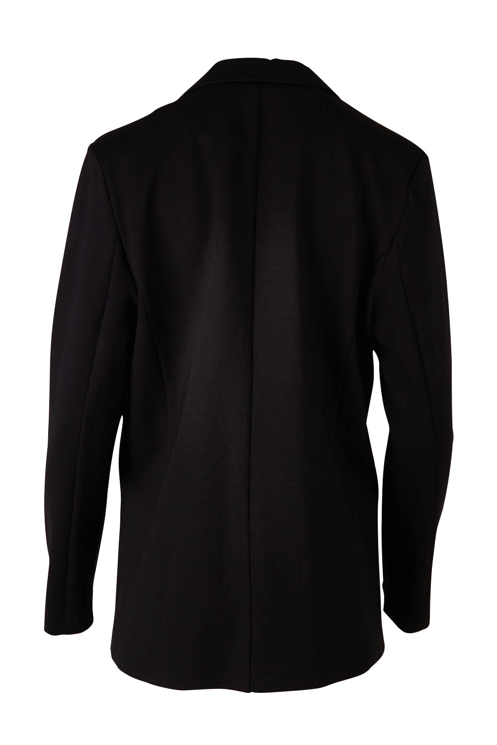 Product shot of the Portsea Blazer in colour Black (Black), from the back
