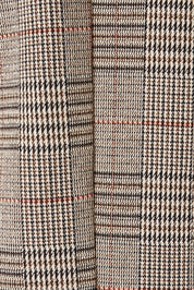 Product shot of the Portsea Blazer in colour Mochaplaid, detail