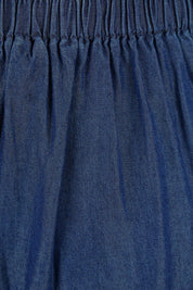 Product shot of the Emily Pant in colour Bluehaze (Blue), detail