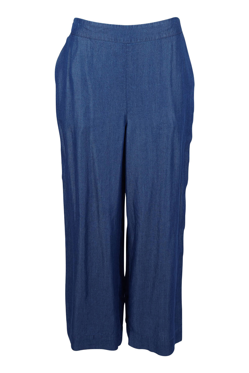 Product shot of the Emily Pant in colour Bluehaze (Blue), from the front