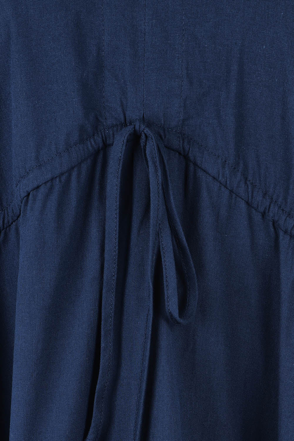 Product shot of the Cora Cotton Dress in colour Frenchblue (Blue), detail