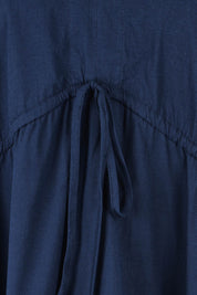 Product shot of the Cora Cotton Dress in colour Frenchblue (Blue), detail