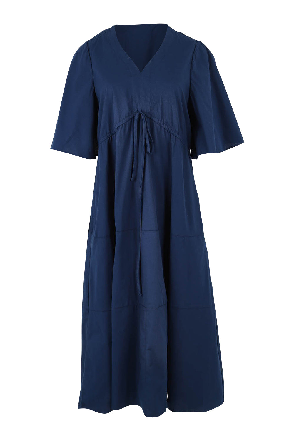Product shot of the Cora Cotton Dress in colour Frenchblue (Blue), from the front