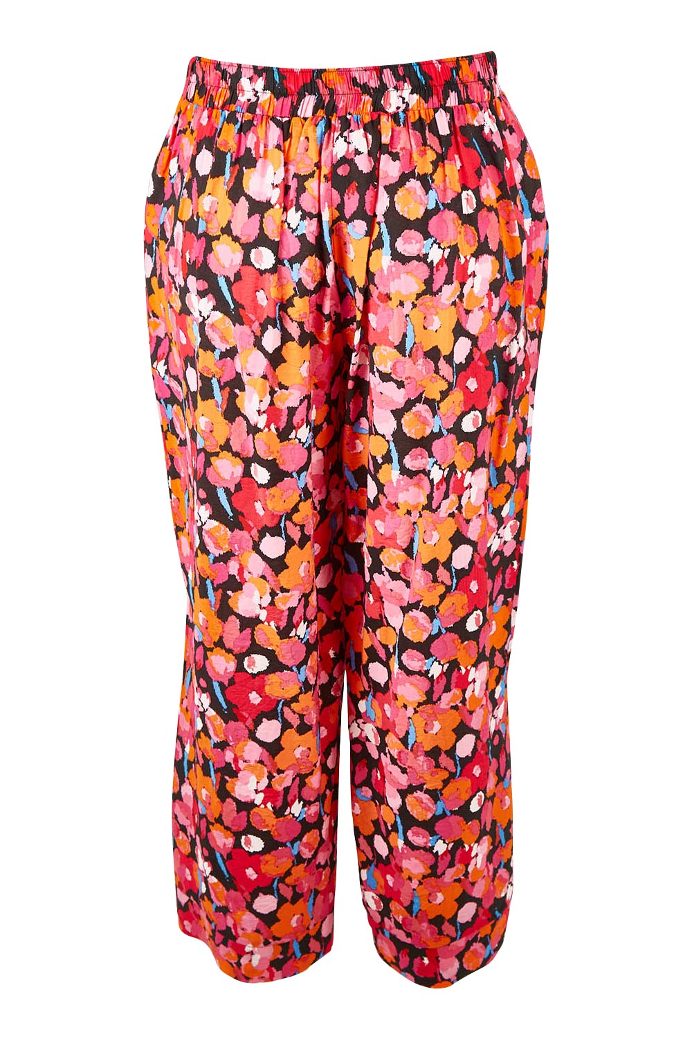 Product shot of the Sarah Pant in colour Brushflora (Pink), from the back