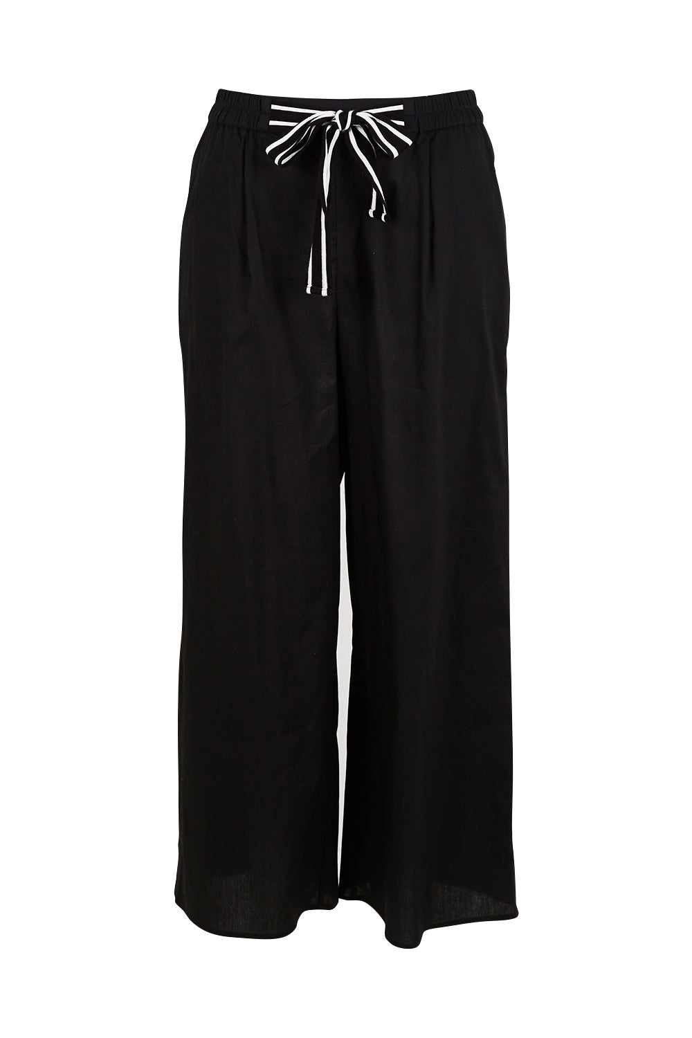 Product shot of the Lulu Pant in colour Black (Black), from the front