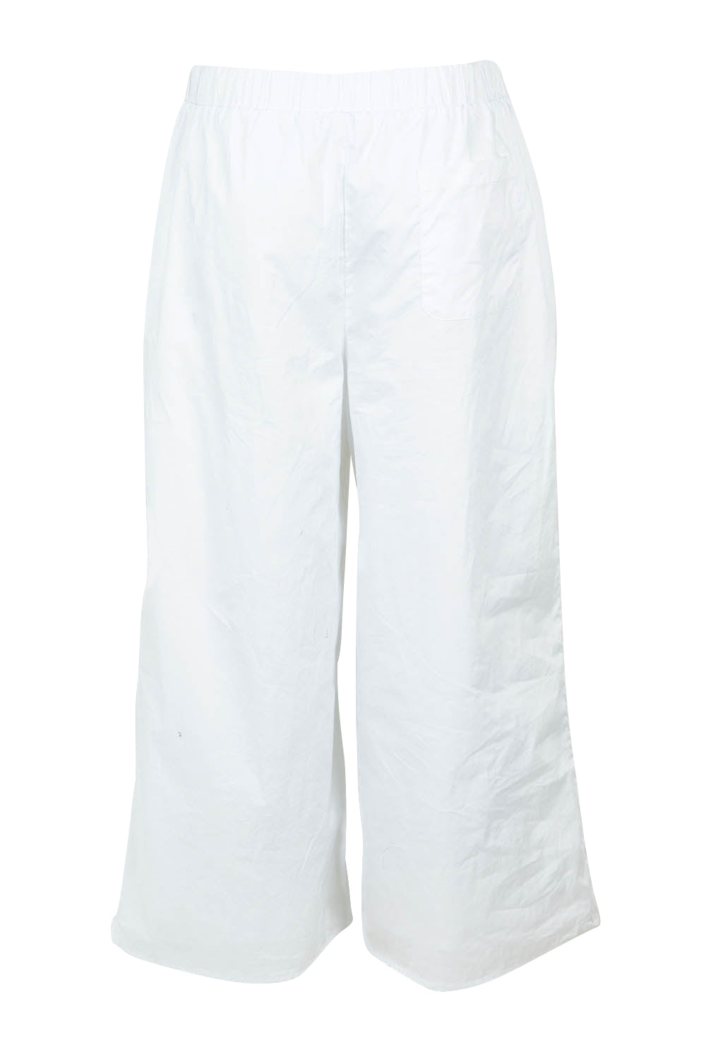 Product shot of the Lulu Cotton Pant in colour White (White), from the back