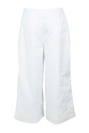Product shot of the Lulu Cotton Pant in colour White (White), from the back