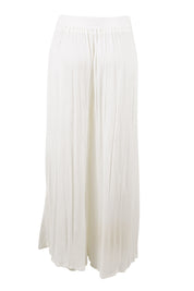 Product shot of the Renae Wide Leg Pants in colour White (White), from the back