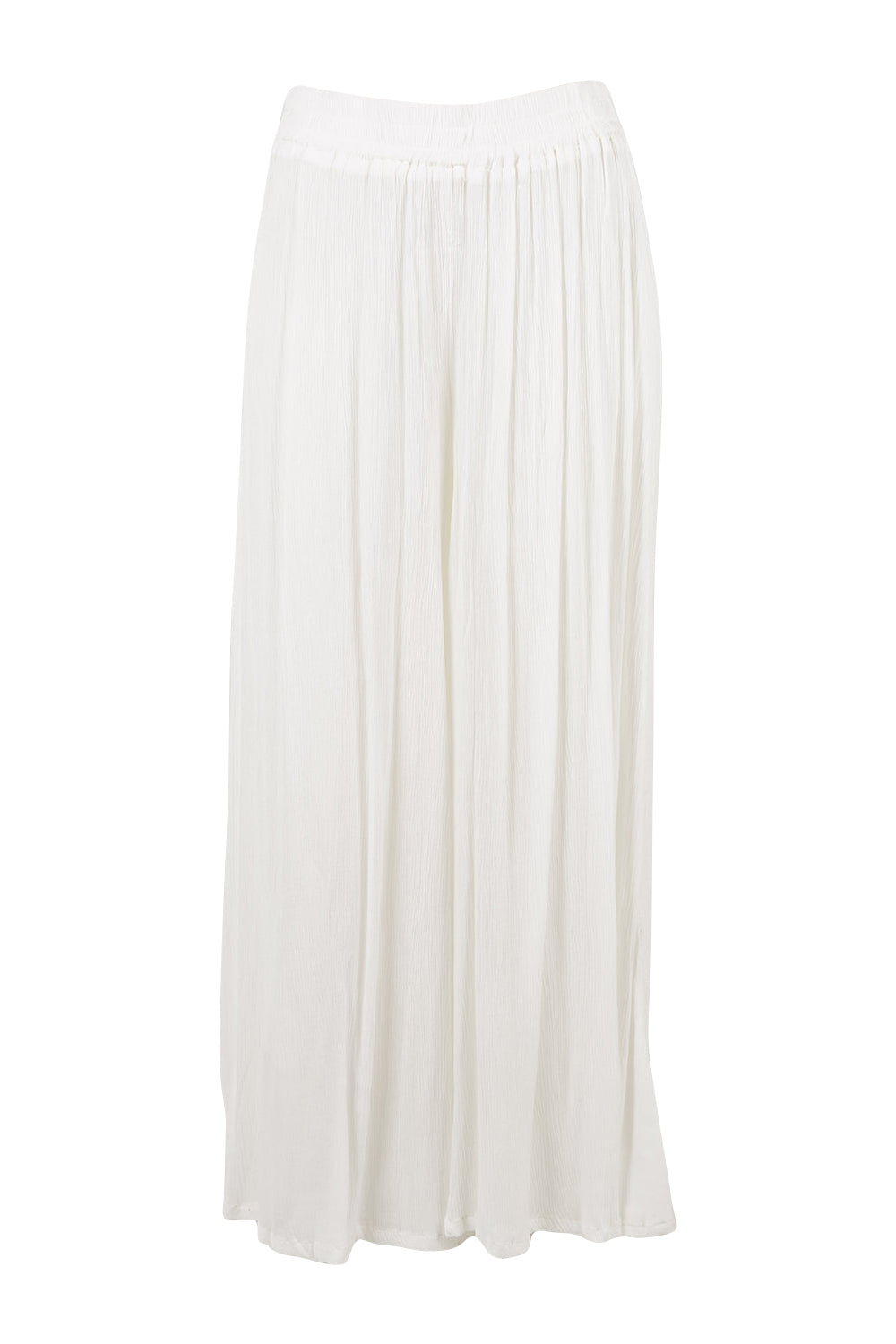 Product shot of the Renae Wide Leg Pants in colour White (White), from the front
