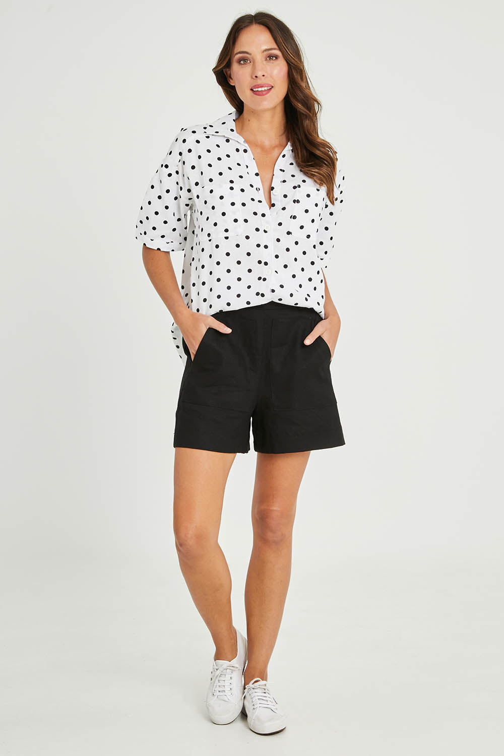 Preloved Naples Linen Short - Black