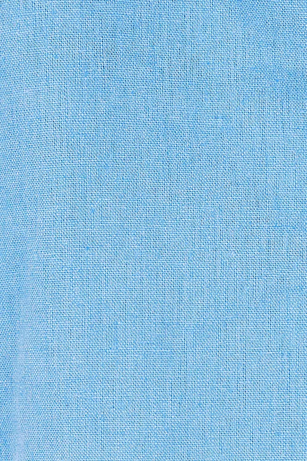 Product shot of the Sicily Linen Dress in colour Cornflower (Blue), detail