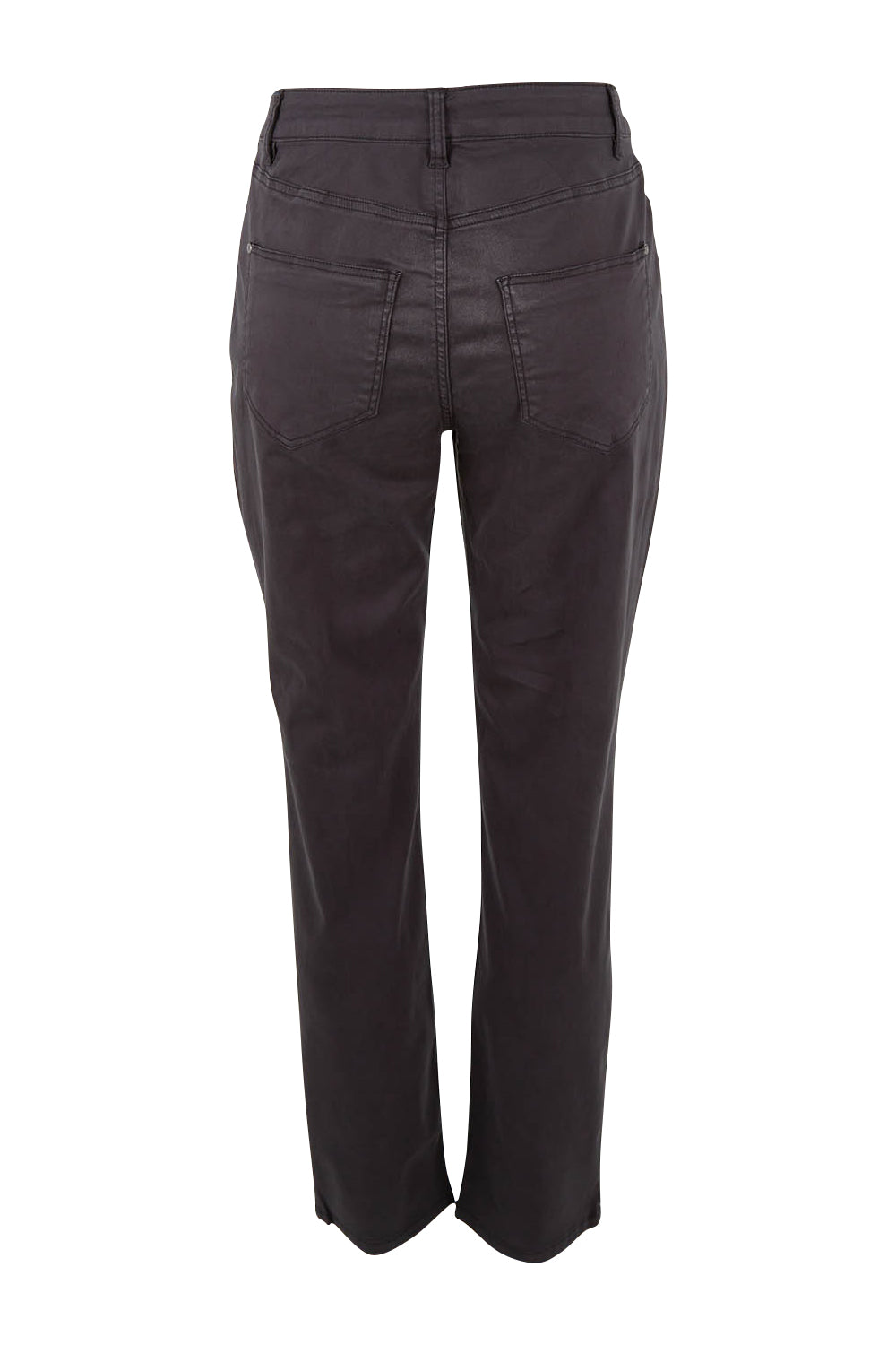 Product shot of the Wynona Curve Jeans in colour Graphite (Black), from the back