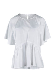 Product shot of the Cassandra Top in colour White (White), from the front
