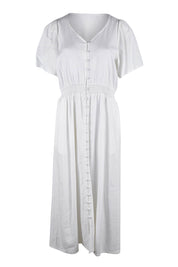 Product shot of the Whitney Dress in colour White (White), from the front