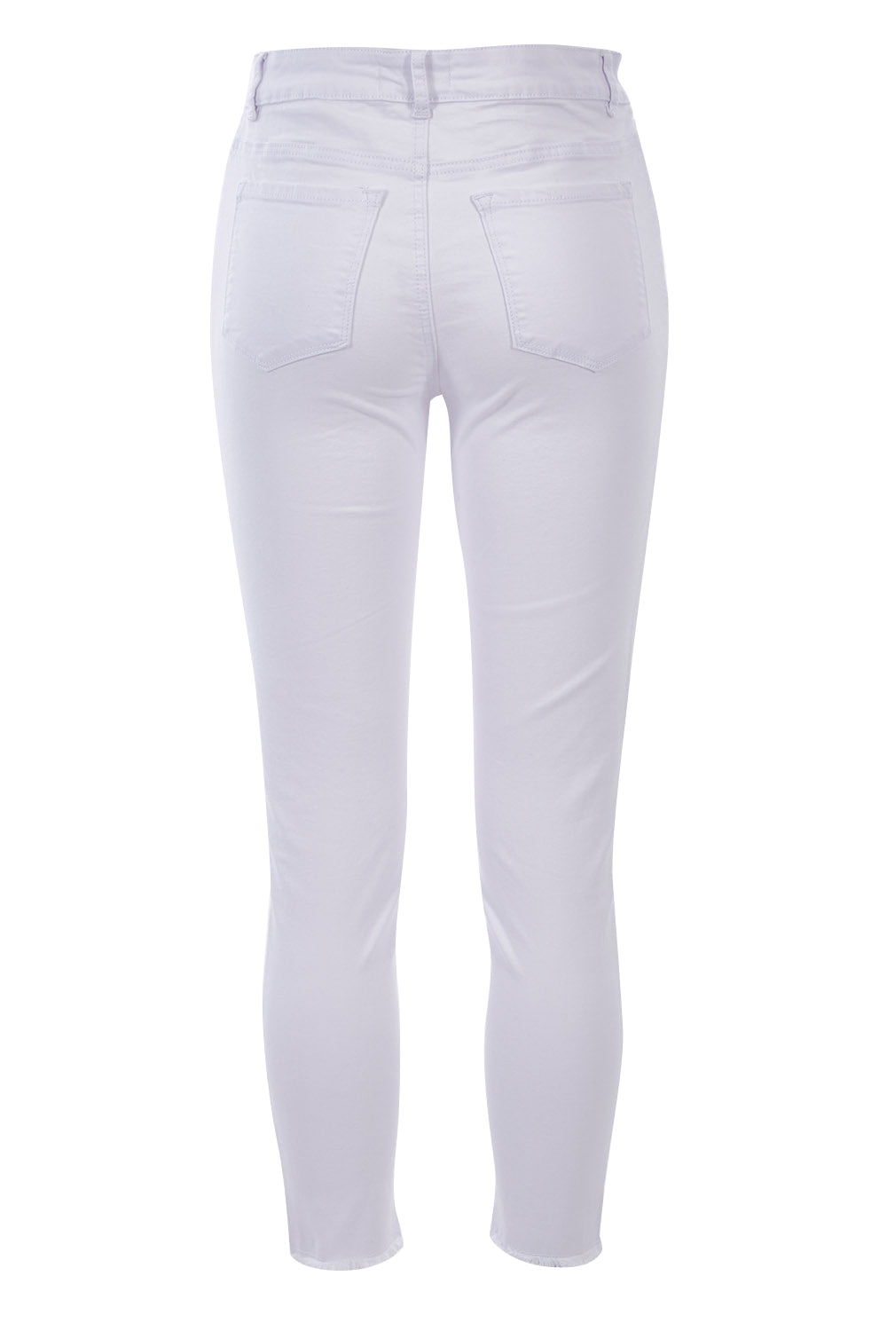 Product shot of the Linden Jeans in colour White (White), from the back