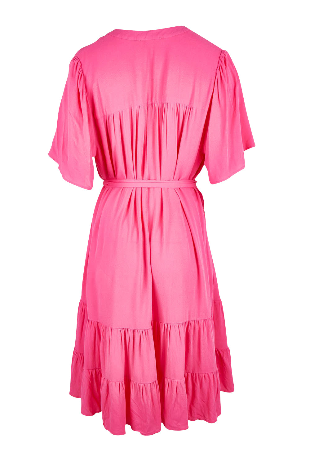 Product shot of the Port Douglas Dress in colour Frenchrose (Pink), from the back