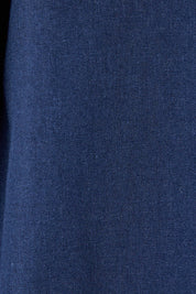 Product shot of the Juliet Blouse in colour Navy (Blue), detail