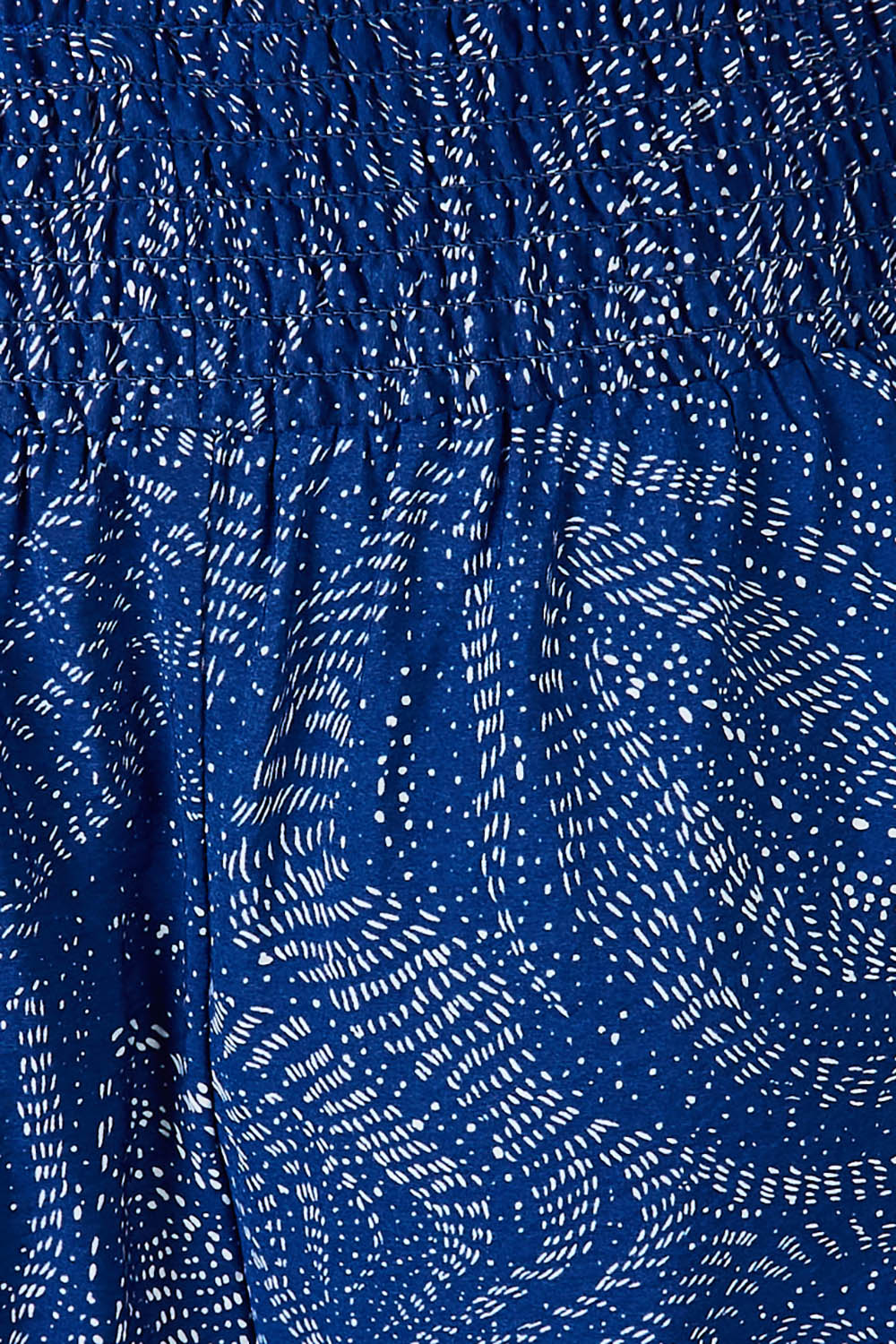 Product shot of the Justine Pant in colour Blueprint (Blue), detail