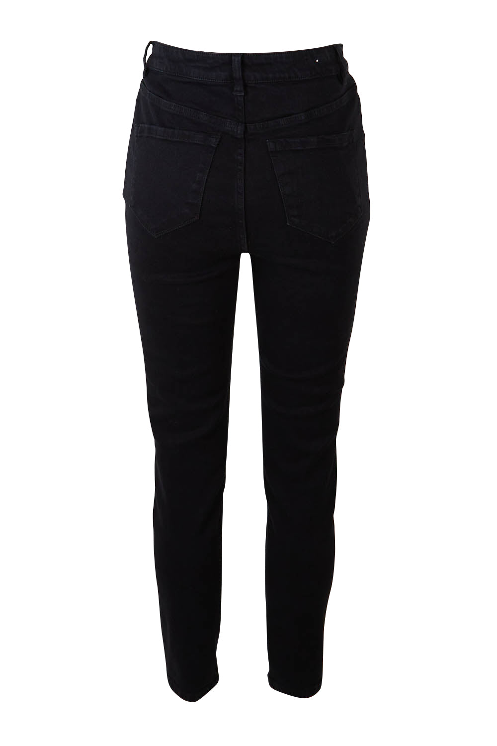 Product shot of the Betty Essential Jean in colour Black (Black), from the back