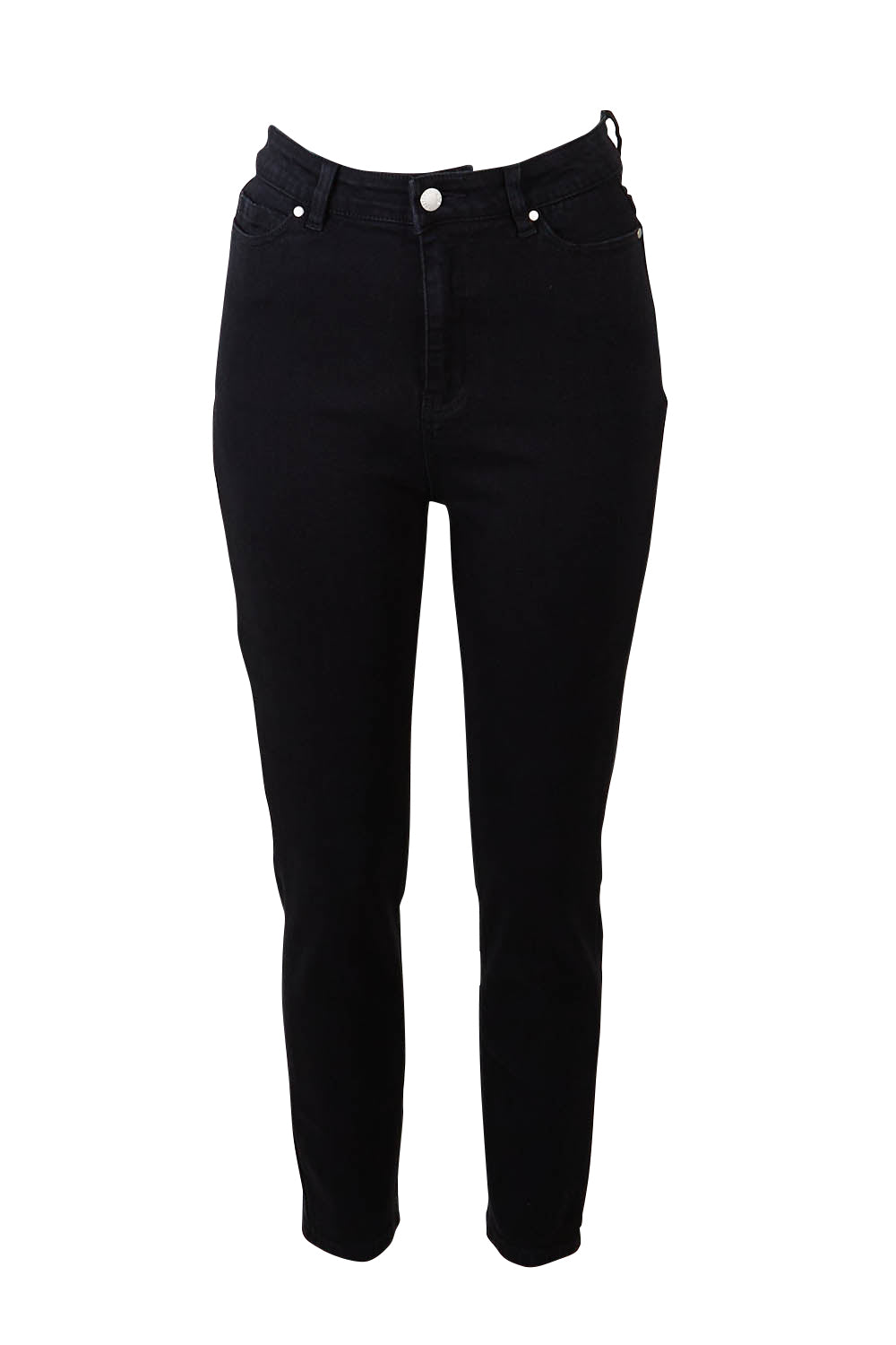 Product shot of the Betty Essential Jean in colour Black (Black), from the front